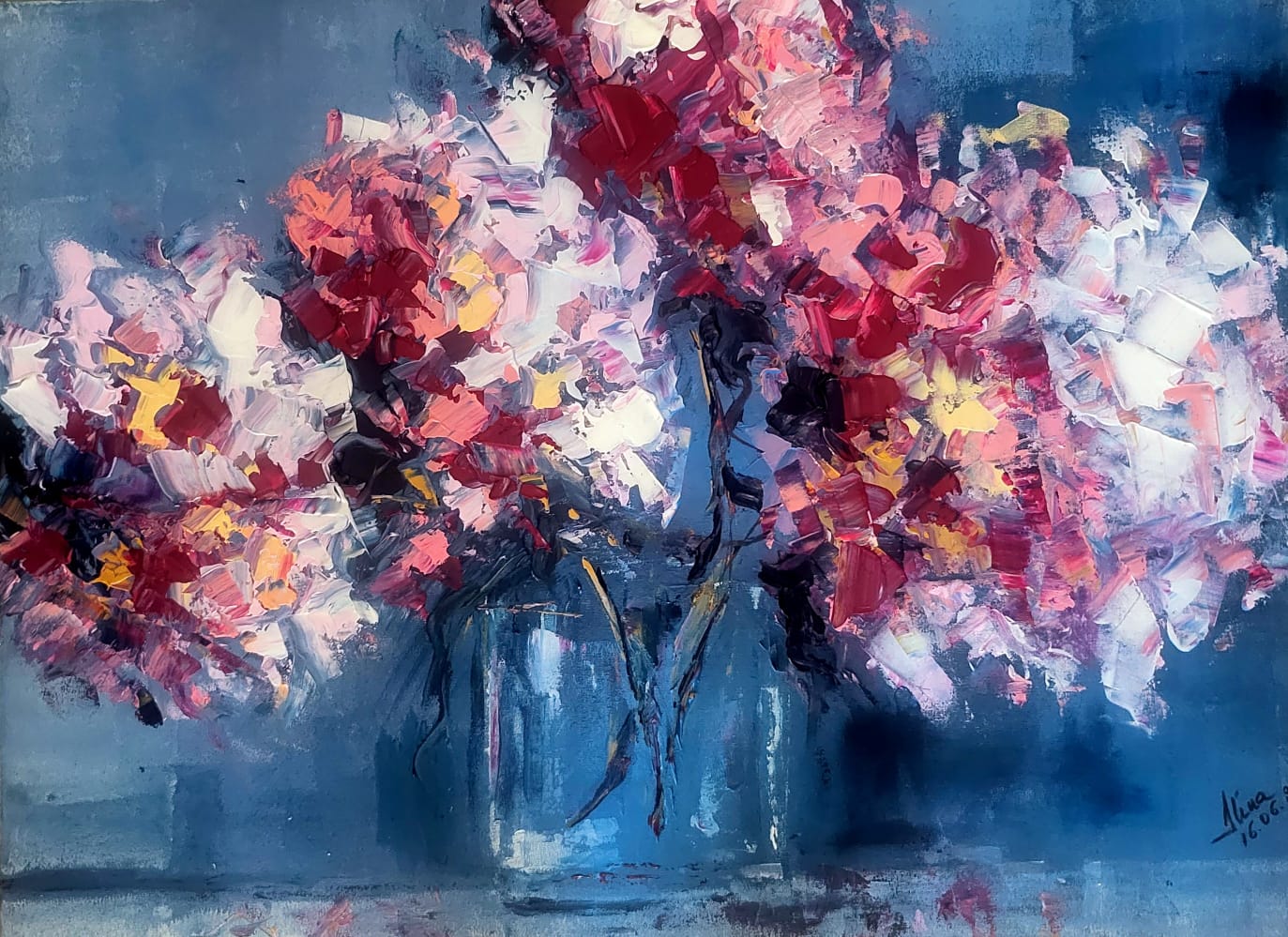 ArteDiAlina.com painting: Until the last petal